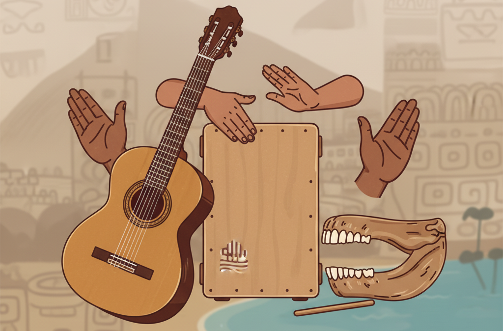 instrumentos de ritmos afroperuanos y criollos