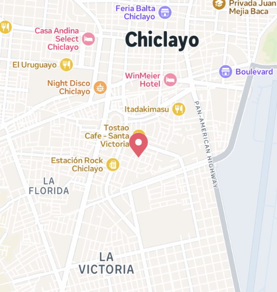 ubicacion Academia de Boxeo ChiclayoBox