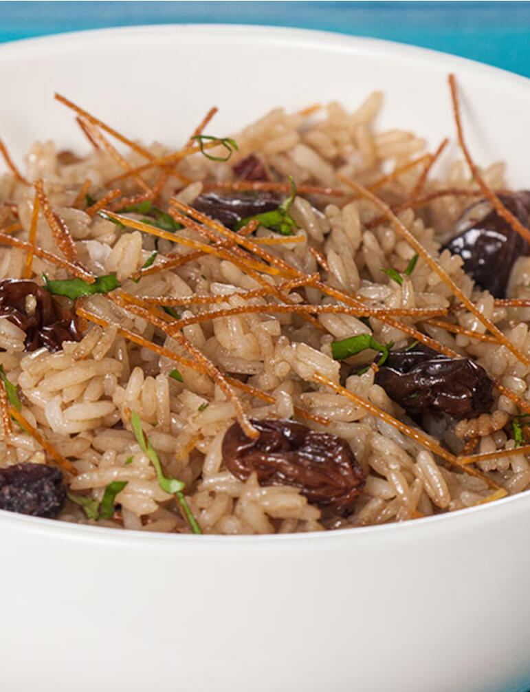 toma detalle de arroz árabe peruano