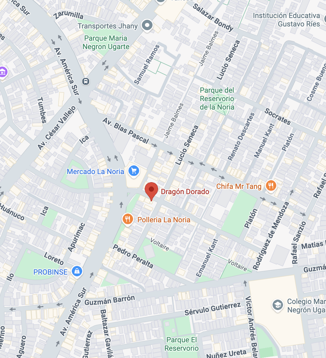 ubicación Dragón Dorado