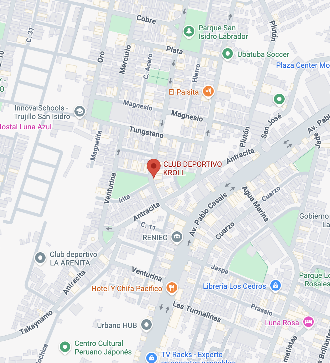 ubicación KROLL Boxing Club