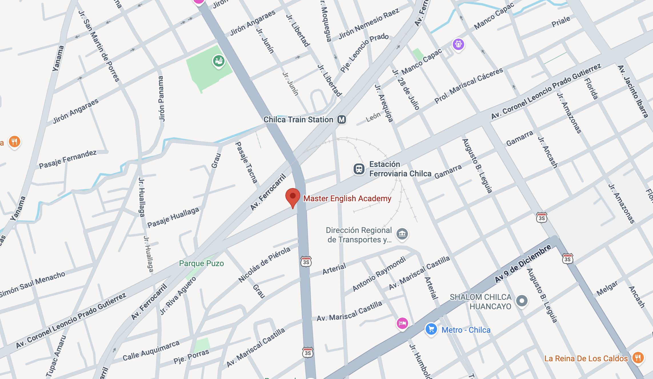 Ubicación en google maps de Master English Academy