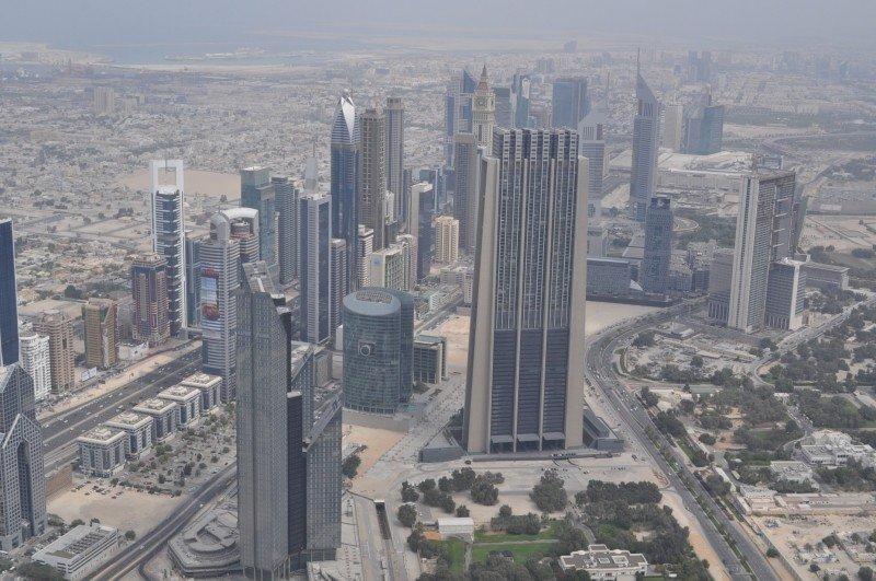 Dubai z lotu ptaka widziany z góry