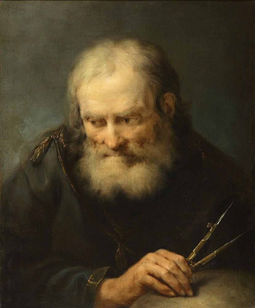 Archimedes matematyk portret.
