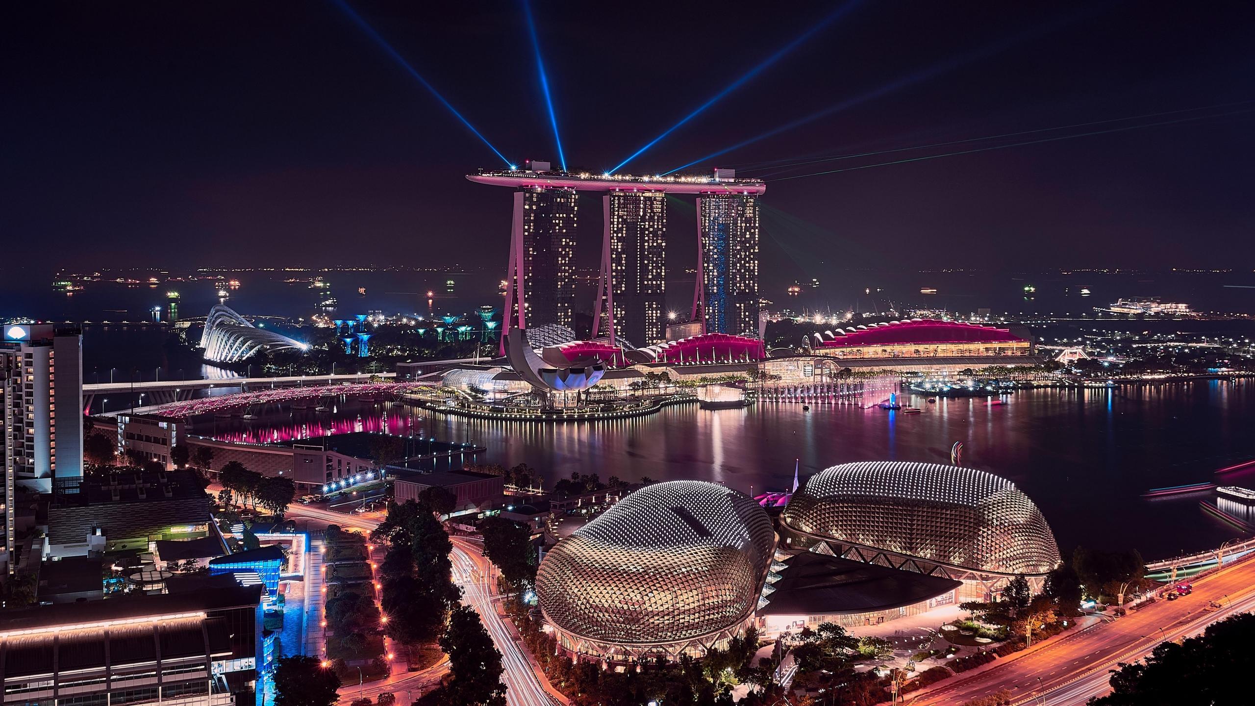 singapur dzielnica finansowa marina bay sands i esplanade