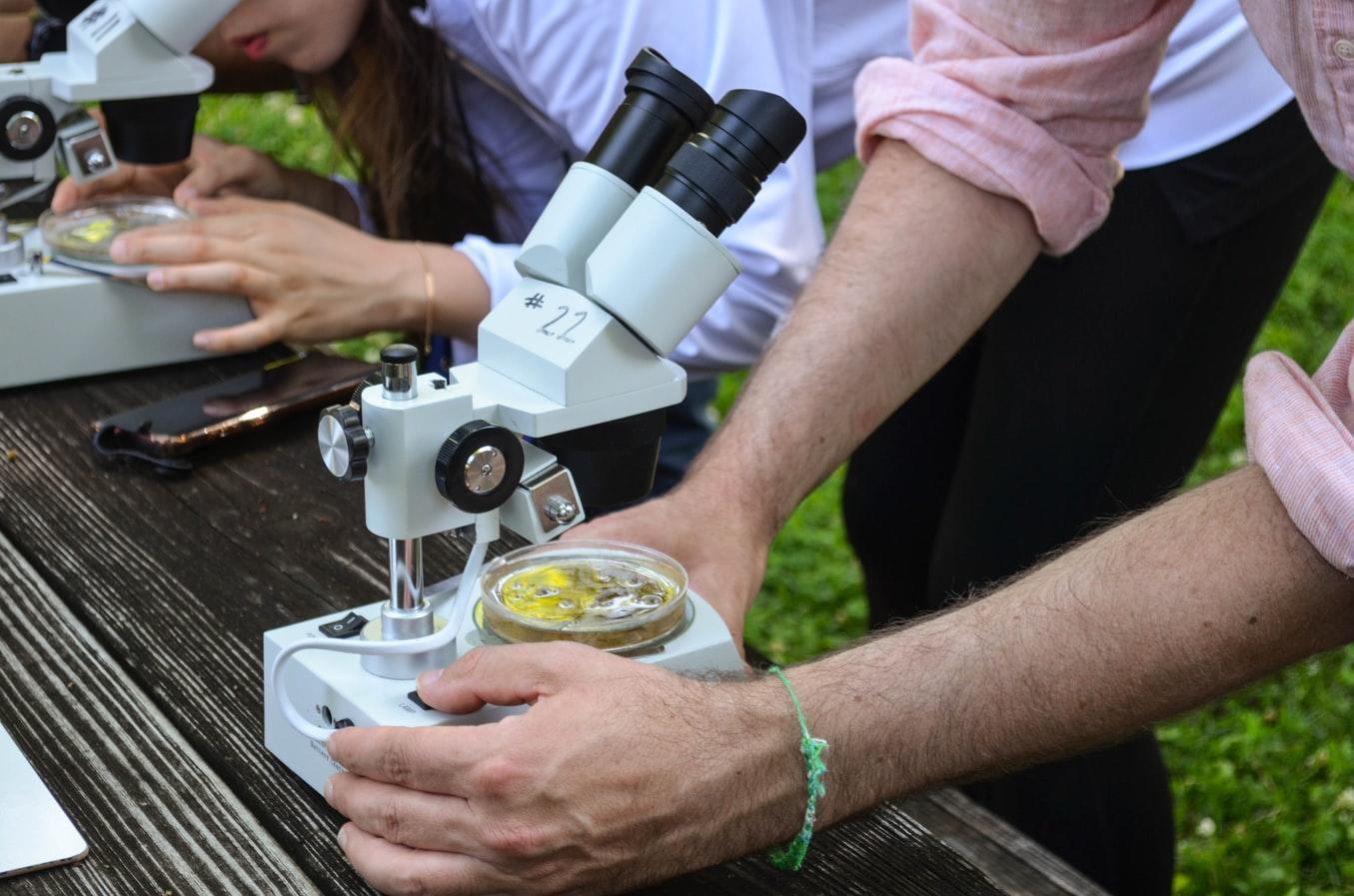 nauka biologii z mikroskopem