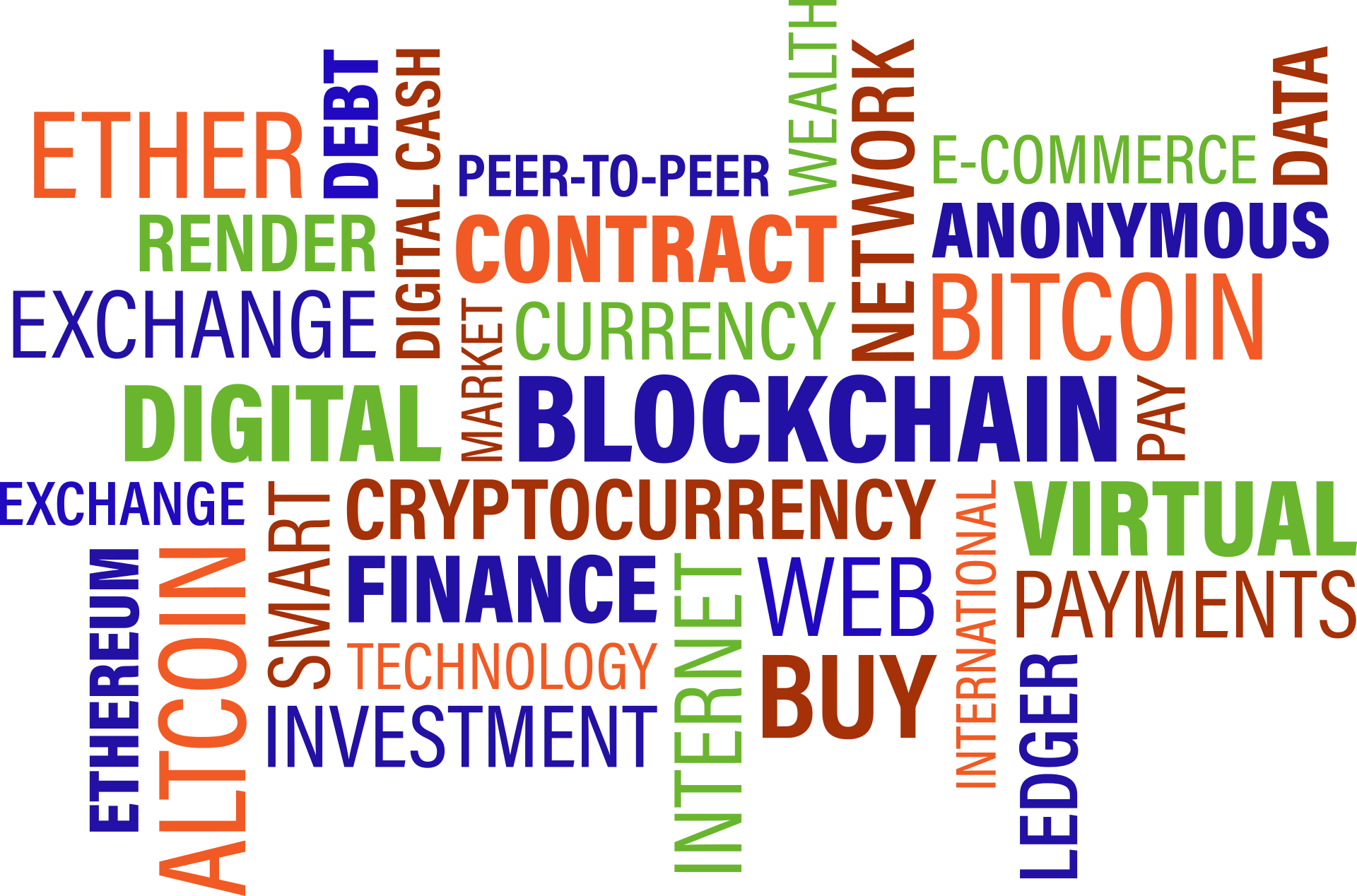 kolorowe słowa angielskie.