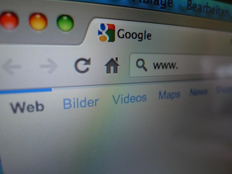 otwarta przeglądarka google chrome