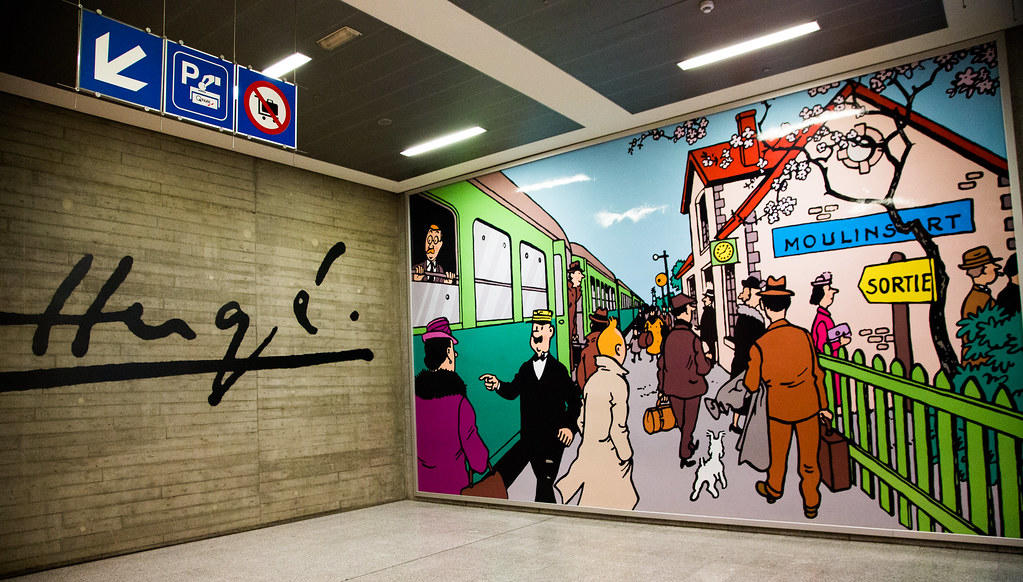 Przygody Tintina mural