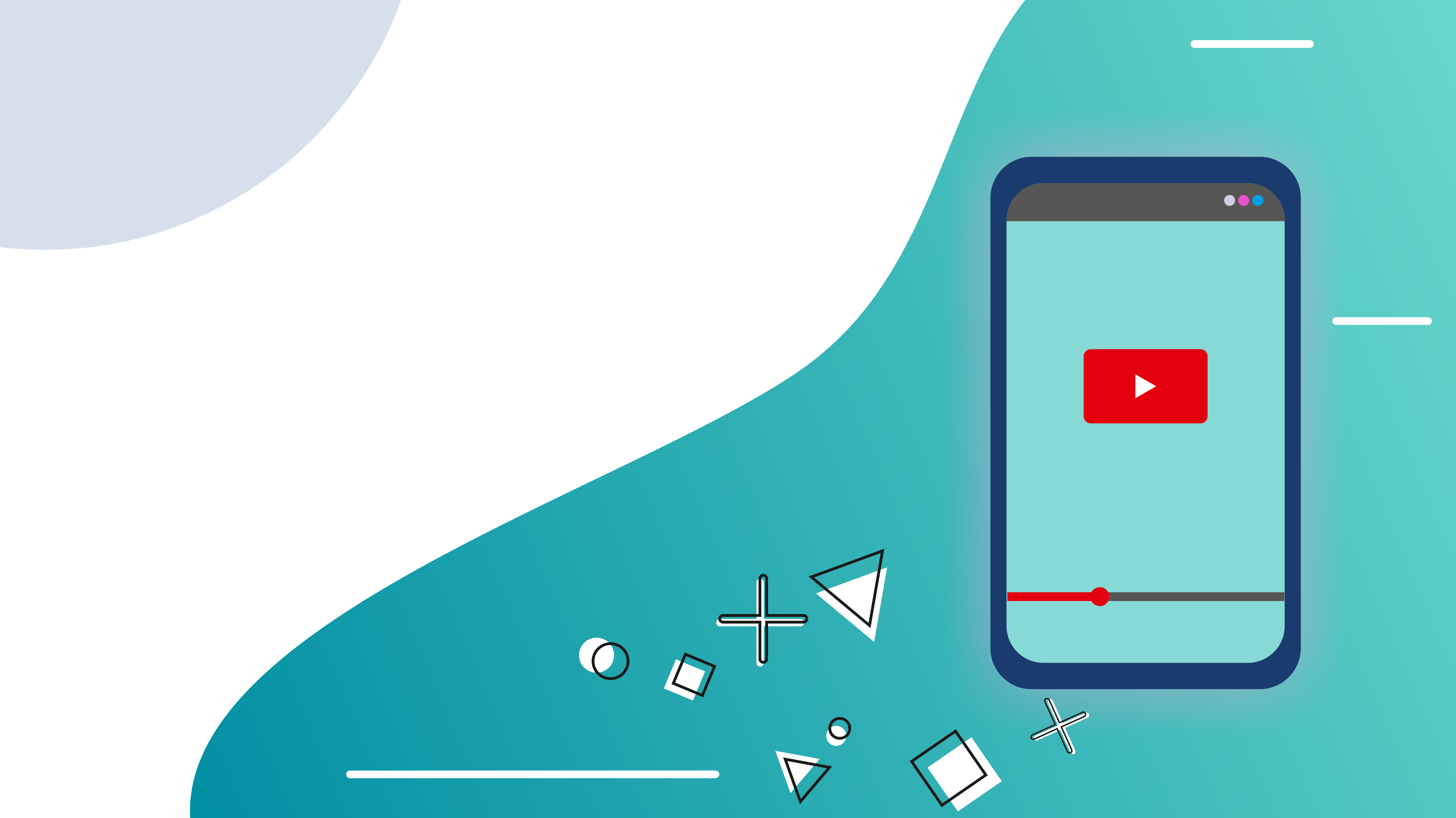 Przycisk "play" na telefonie.