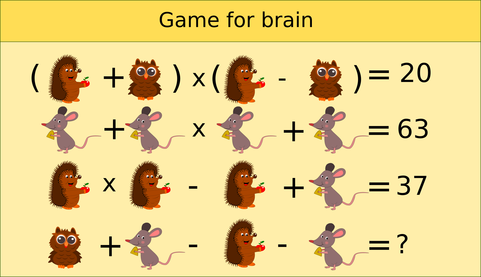 Obliczeniowa zagadka matematyczna.