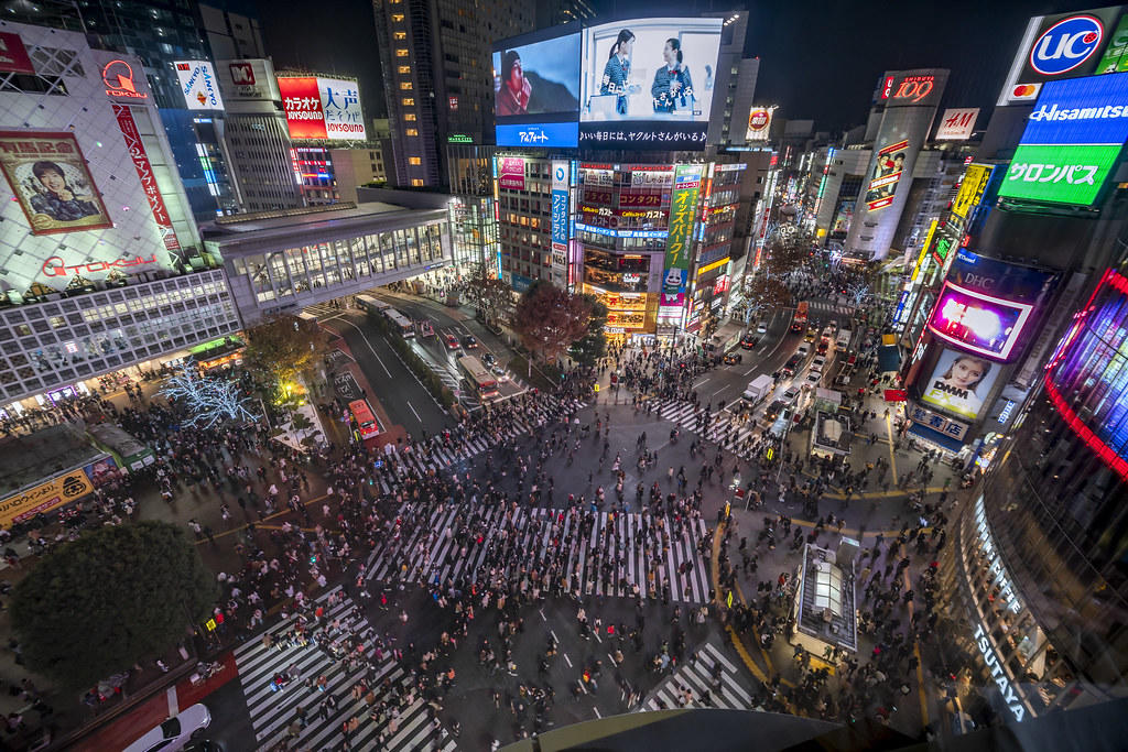 skrzyżowanie shibuya tokio japonia