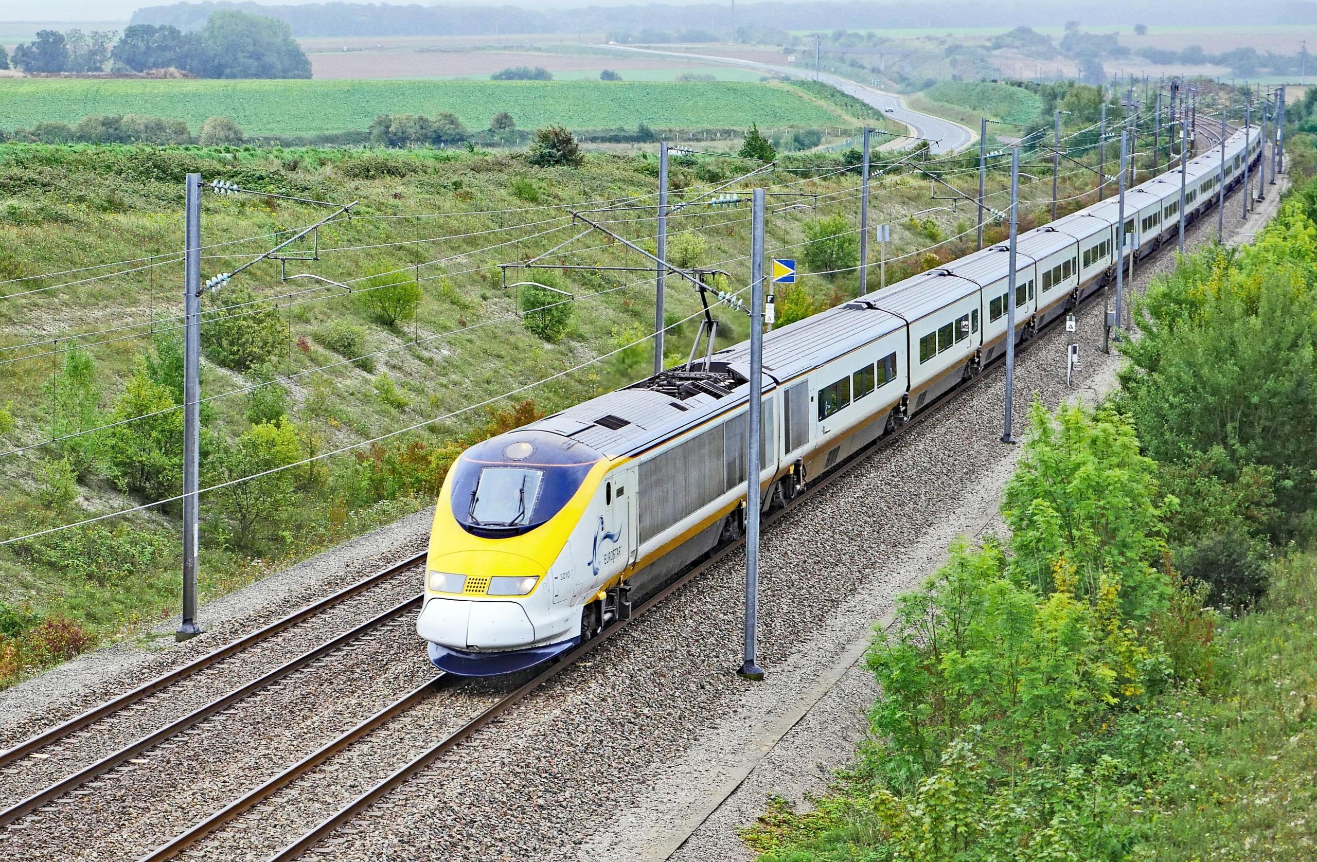 Pociąg Eurostar.