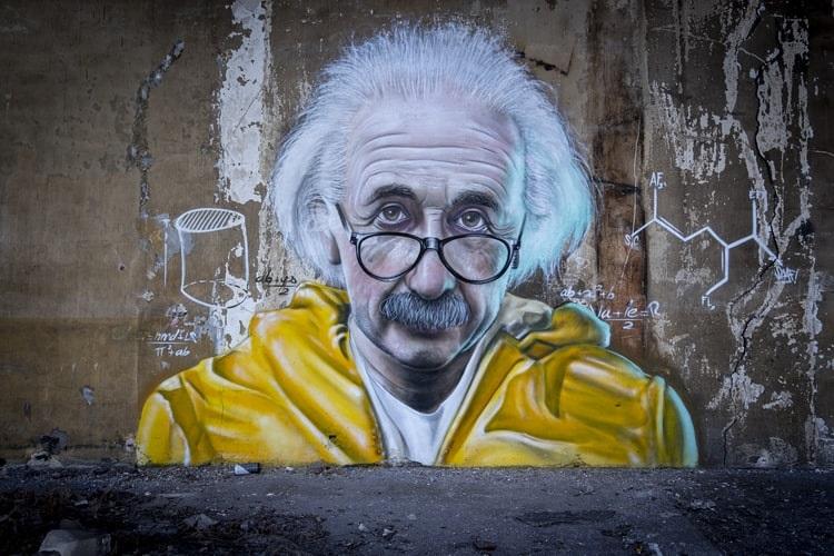 Albert Einstein mural