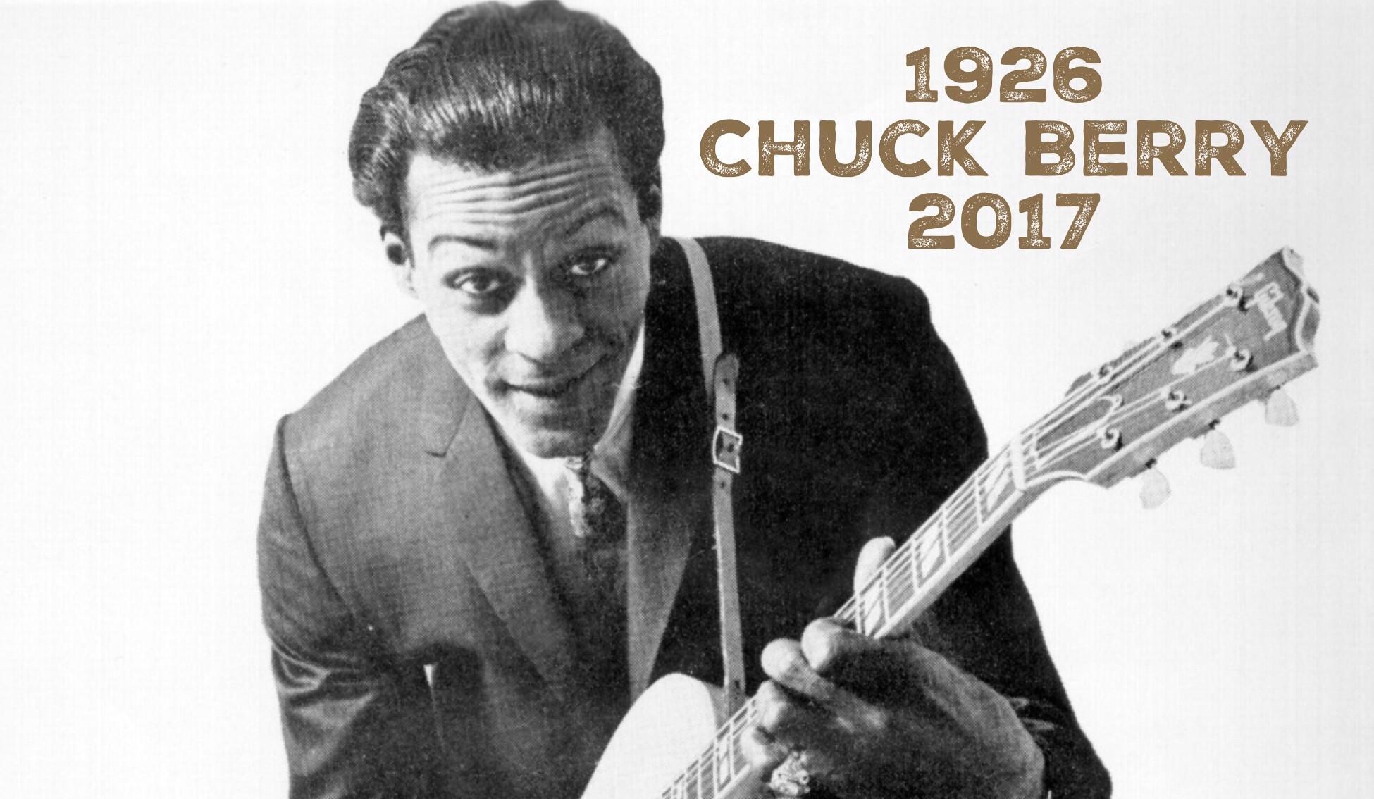 Chuck Berry na plakacie.