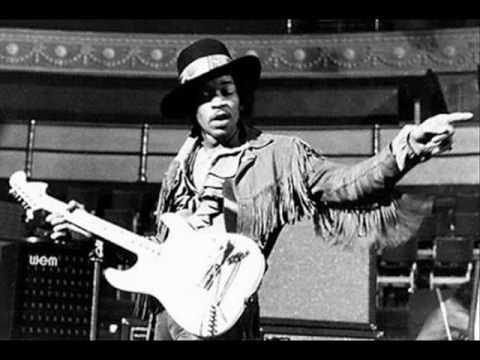 Jimi Hendrix z gitarą.