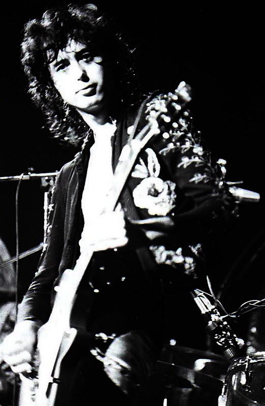 Gitarzysta Jimmy Page.