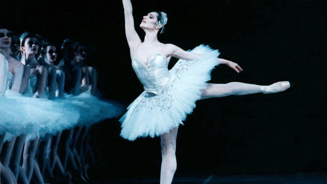Marie-Claude Pietragalla w roli Odetty w spektaklu Jezioro Łabędzie, baletnice, balet, tancerki.