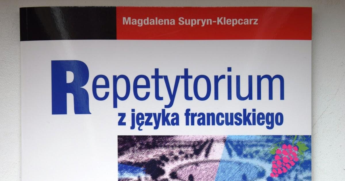 część okładki repetytorium do języka fraancuskiego autorstwa magdaleny supryn-klepcarz