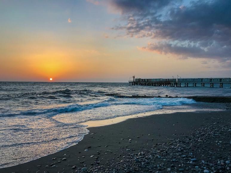 Plaża w Sochi w Rosji