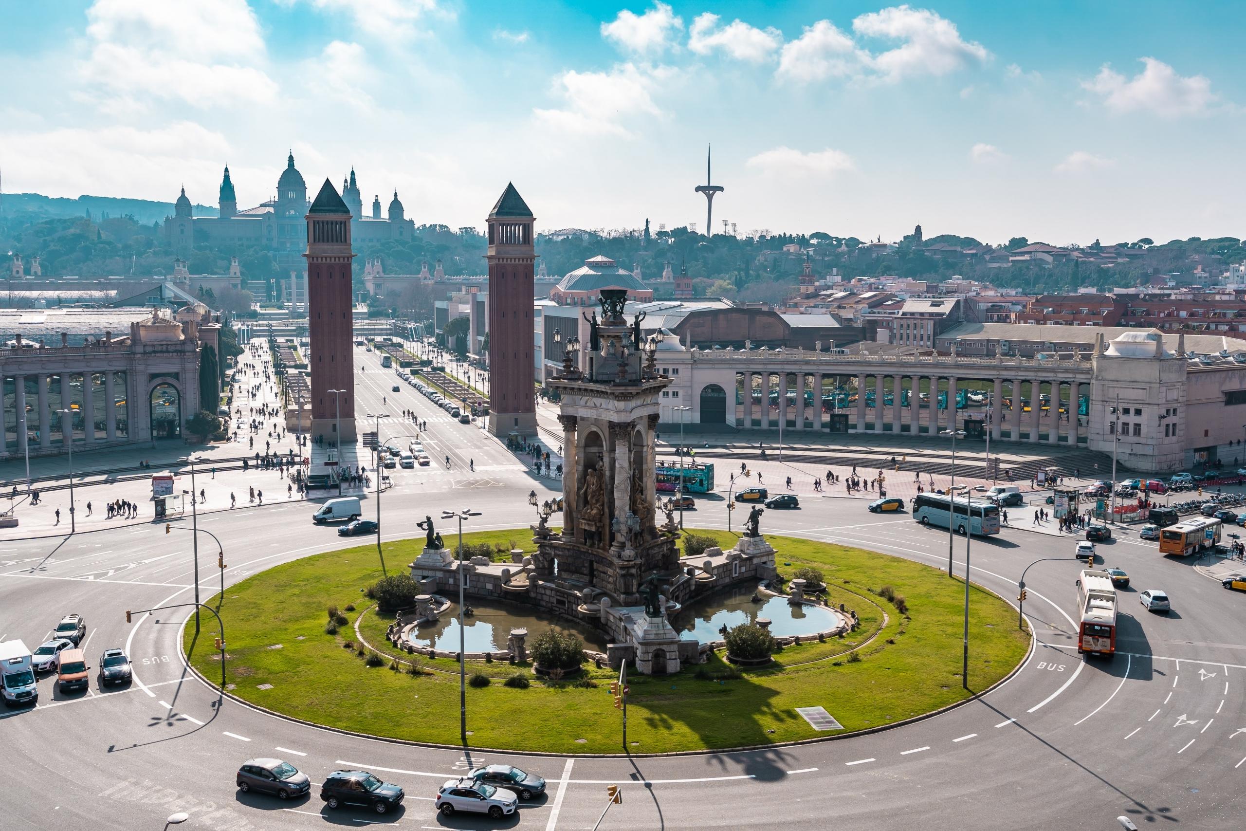 Plaza de España w madrycie w hiszpanii
