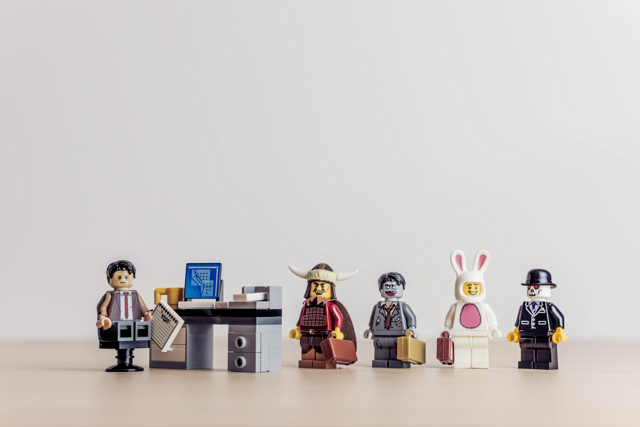 Wybór zawodu, klocki Lego.