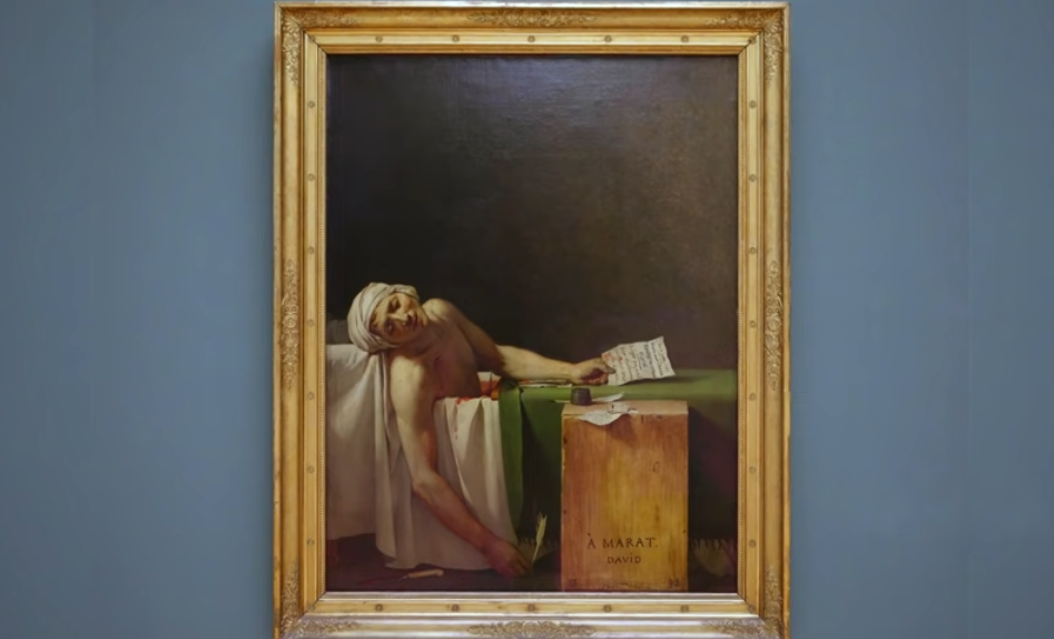 Śmierć Marata Jacques-Louis David.