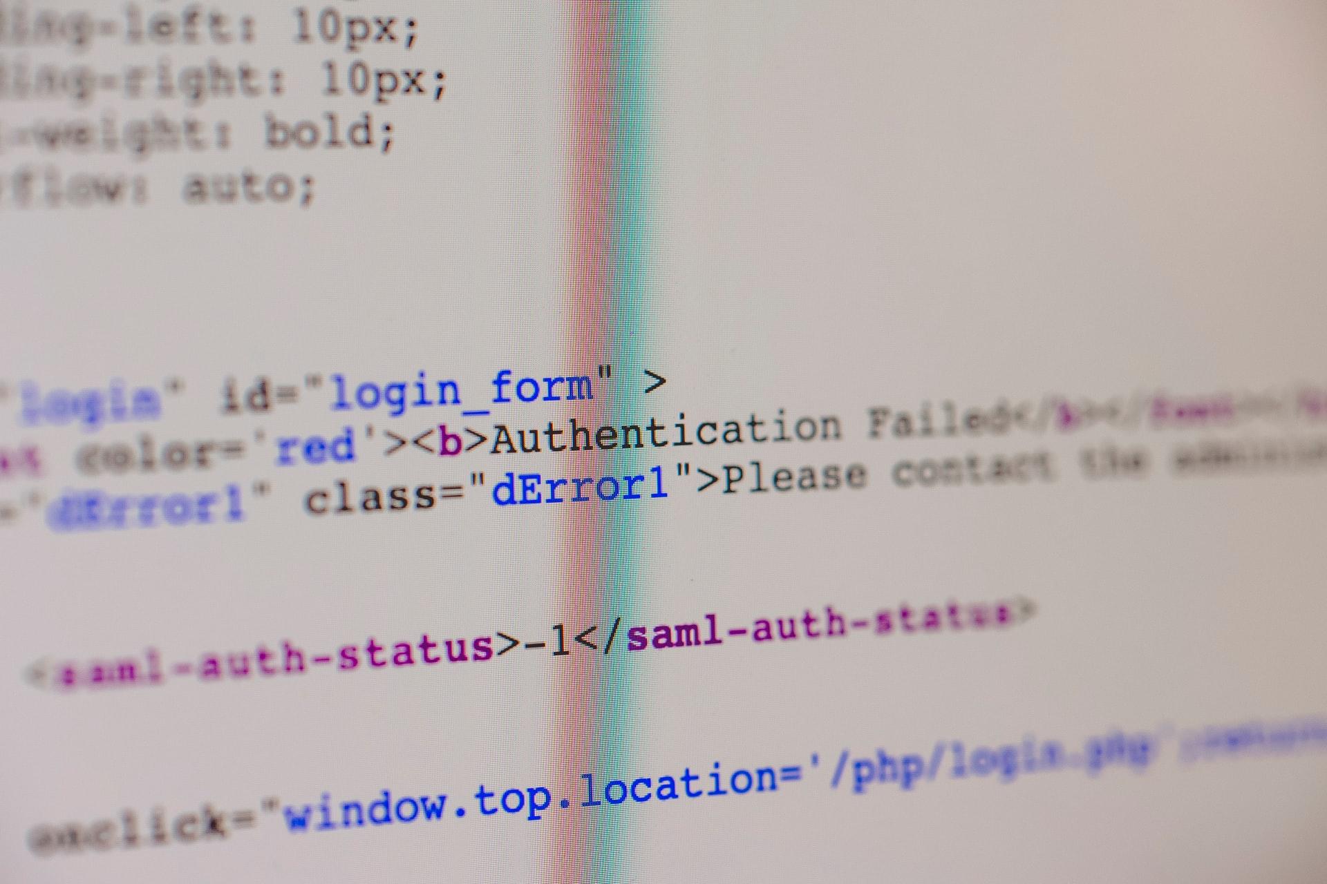 Binarny kod źródłowy HTML/CSS JavaScript