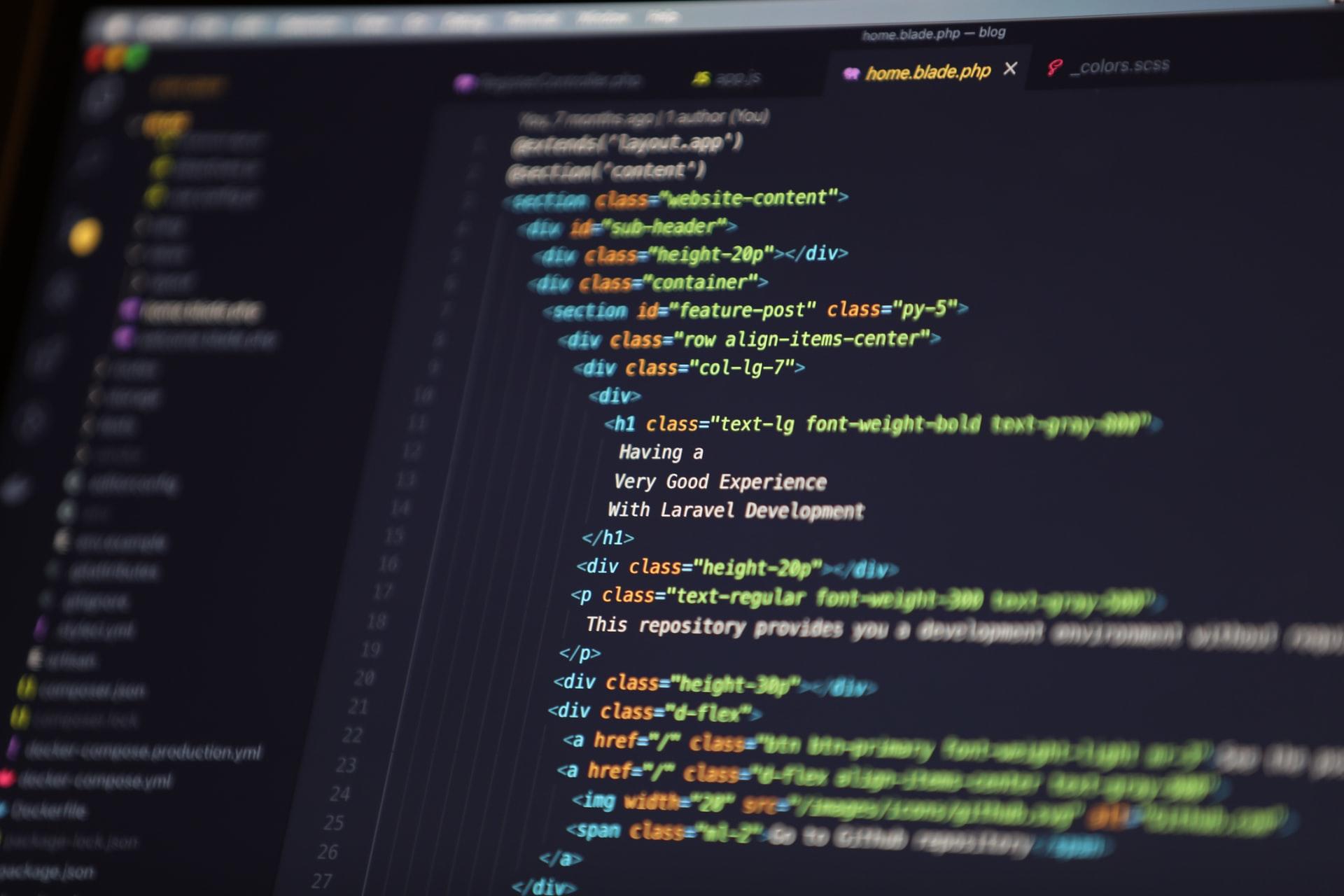 programowanie w php programu laravel