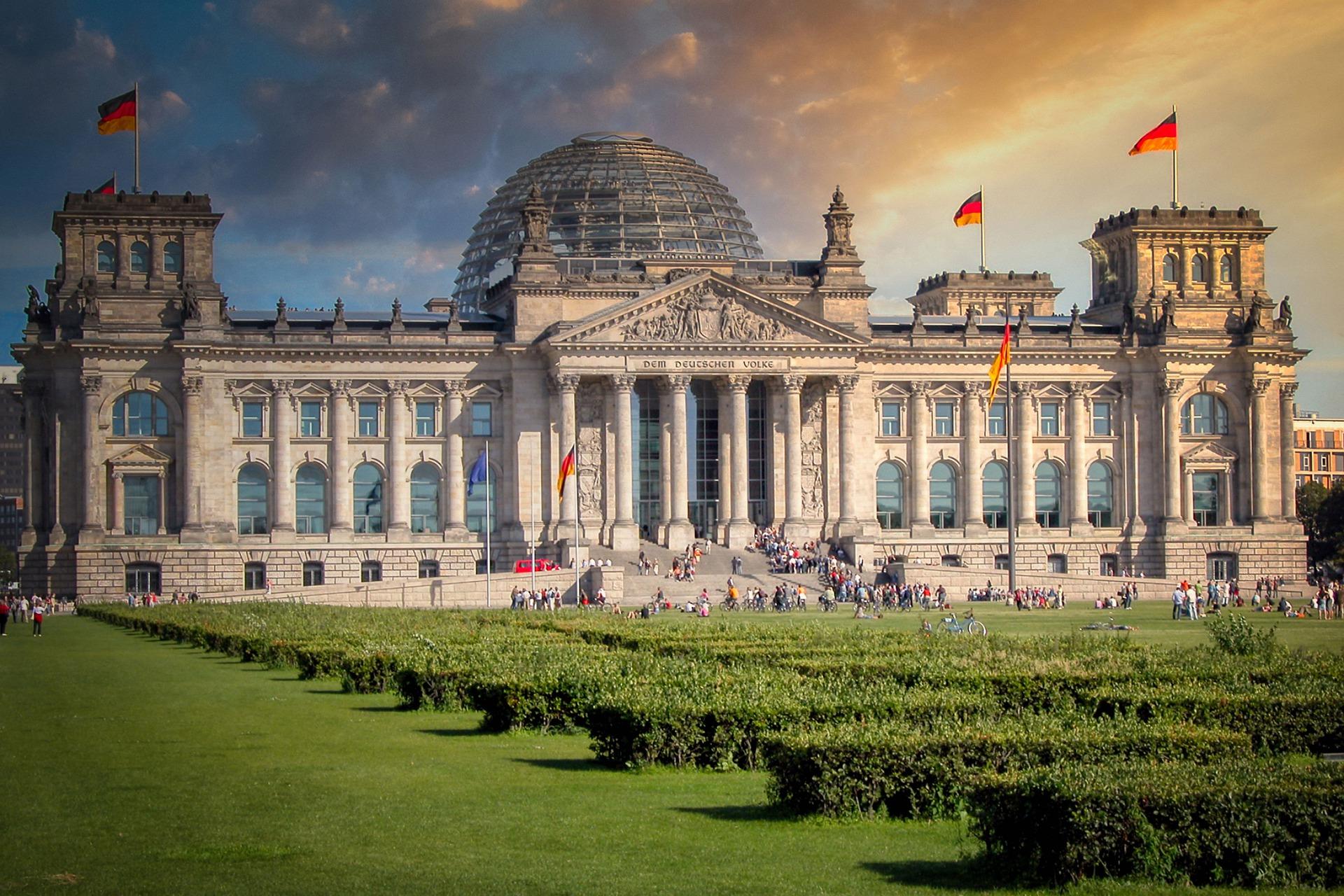 Berliński Reichstag, nauka języka niemieckiego.