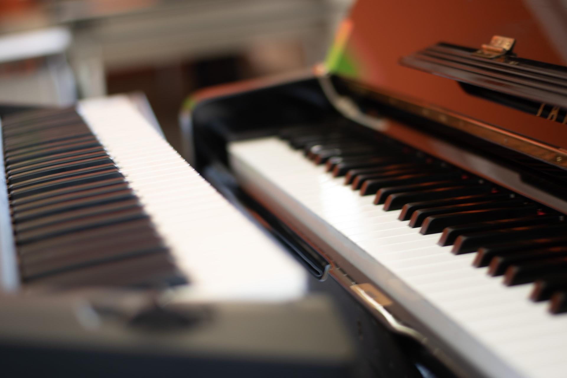klawisze pianino keyboard instrumenty muzyczne