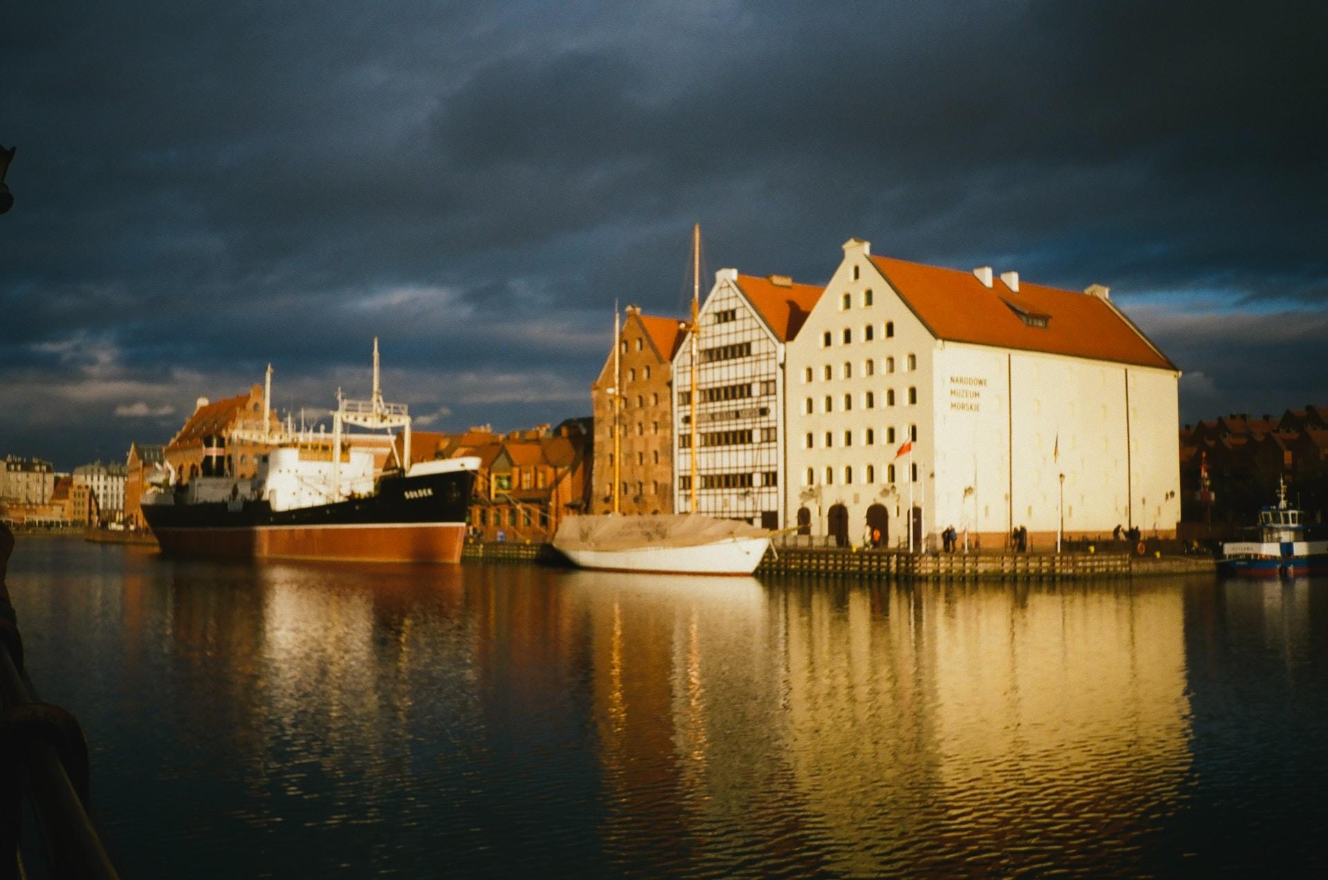 Gdańsk, Motława, Polska, gdańska starówka.