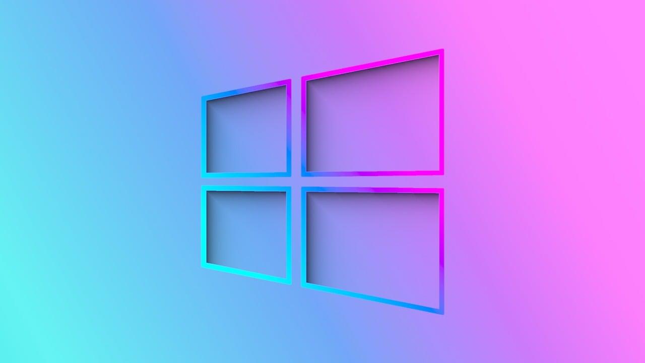 Fioletowe logo Microsoft.