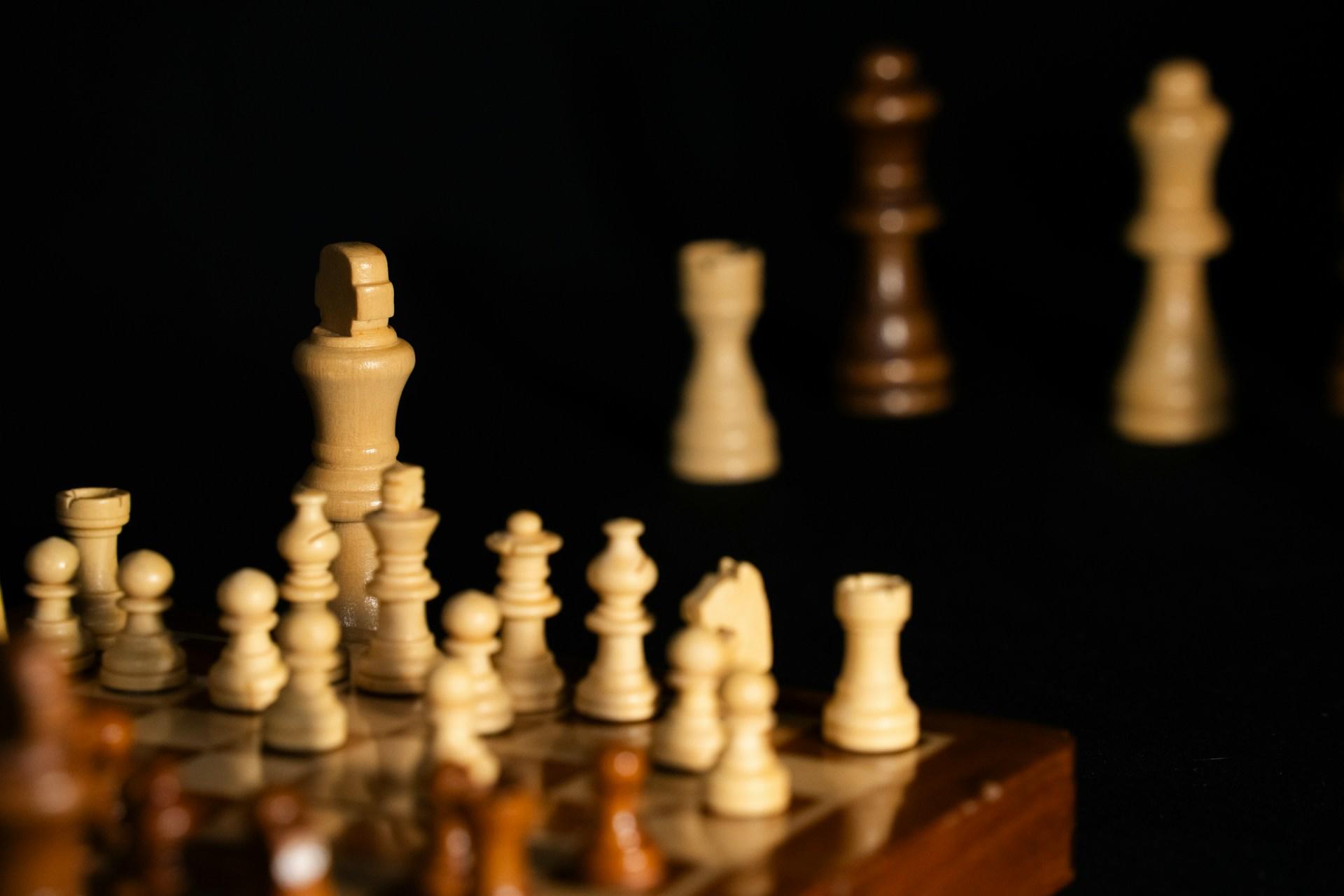 Szachy, szachownica, figury szachowe.