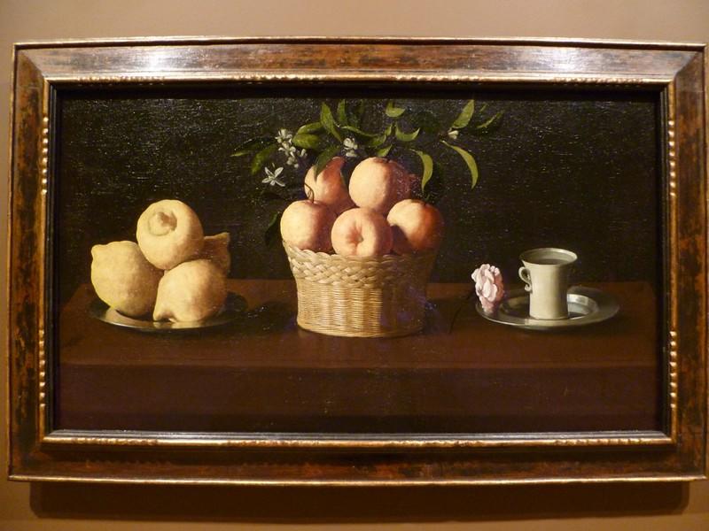 Martwa natura z cytrynami, pomarańczami i różą, Francisco De Zurbaran, obraz.