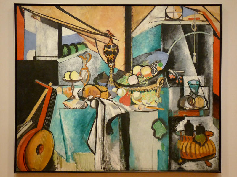 Martwa natura według Jana Davidsza. de Heema „La Desserte”, Henri Matisse, obraz, owoce, kuchnia.