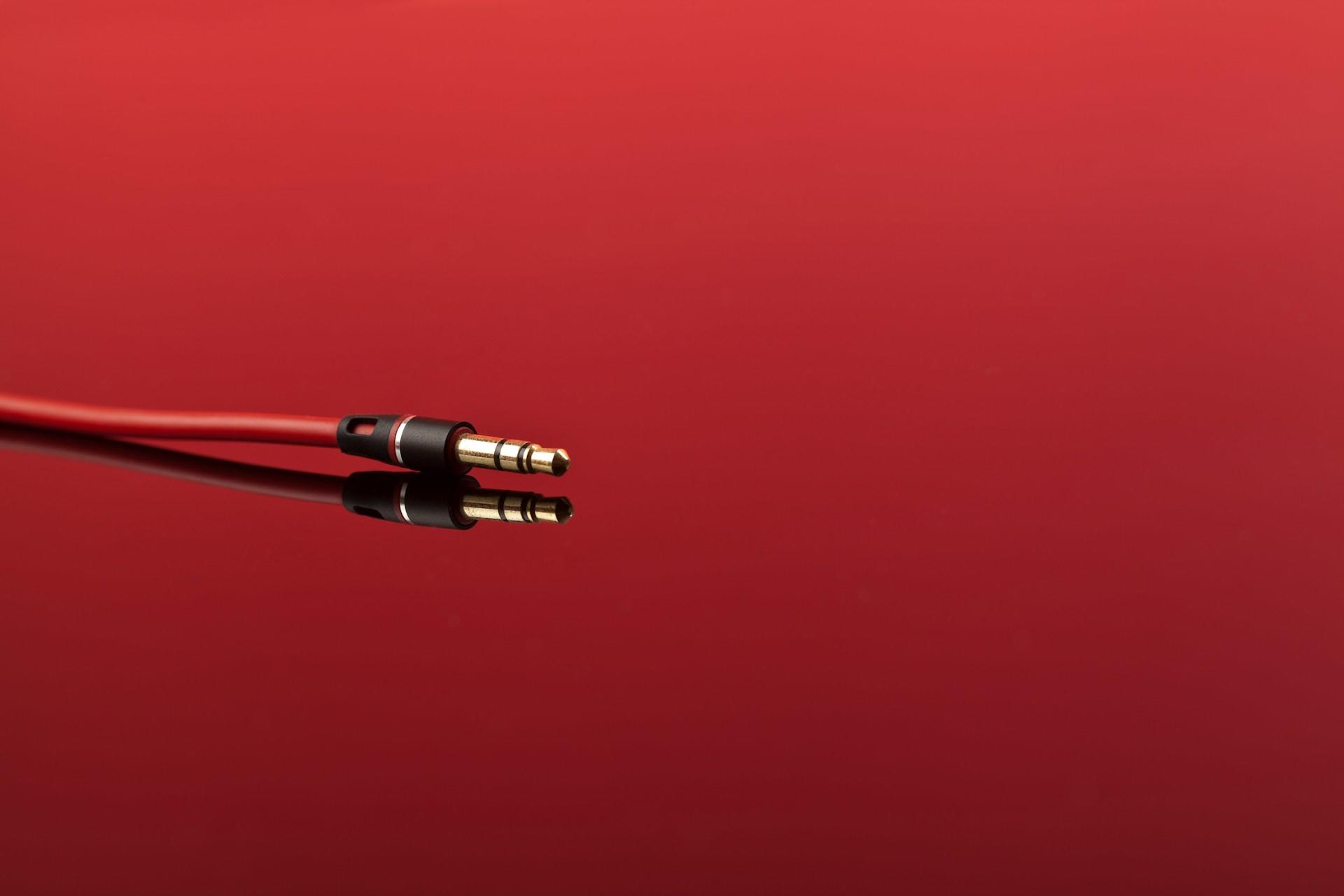 Kabel, przewód, jack.