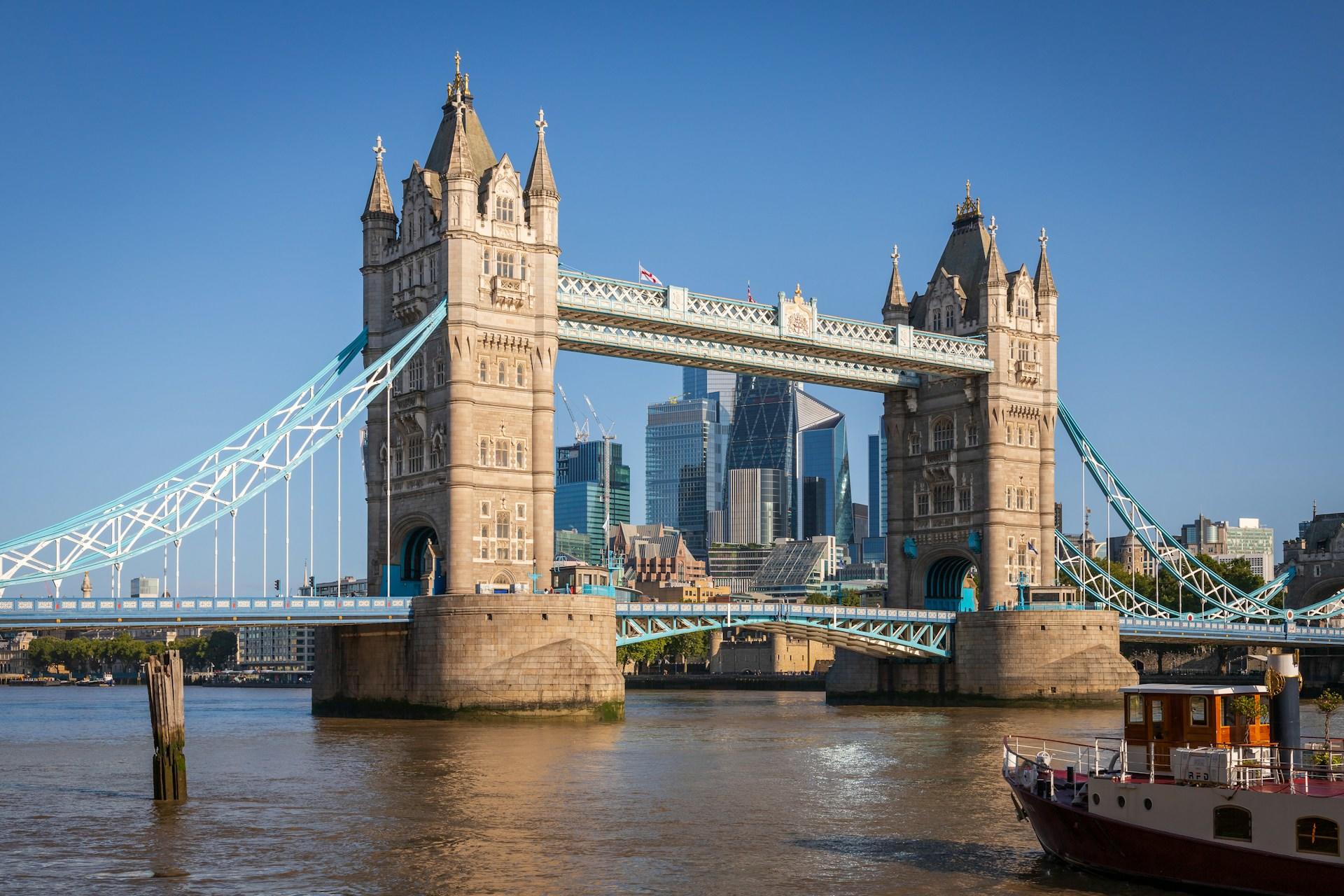 Tower Bridge, Londyn, Anglia.