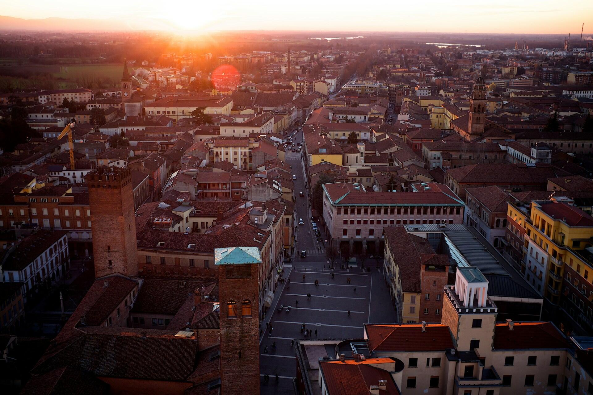 Cremona, Włochy, panorama miasta.