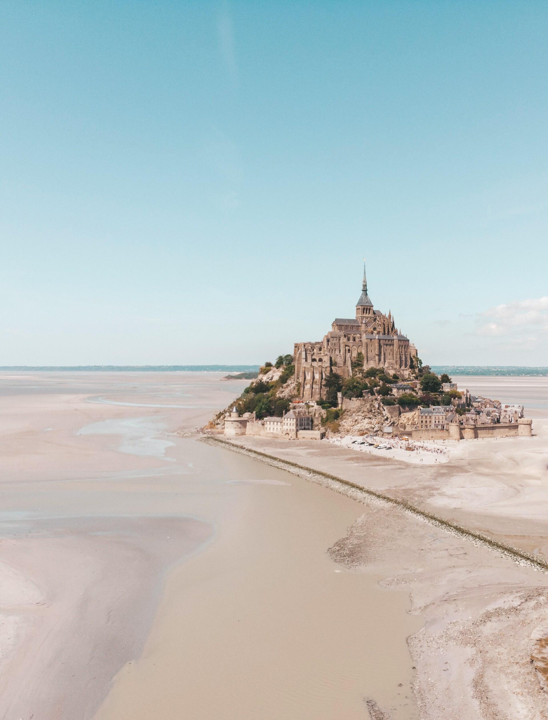 Normandia, Francja, opactwo Mont Saint-Michel.