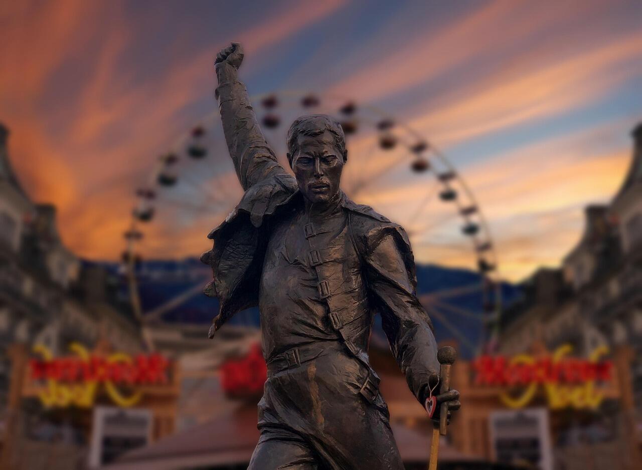 Posąg Freddiego Mercury, fot. Pixabay.com