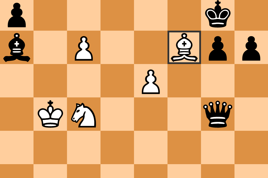 Screen z aplikacji Chess Tactics Pro przedstawiający tablicę szachową online i figury na planszy