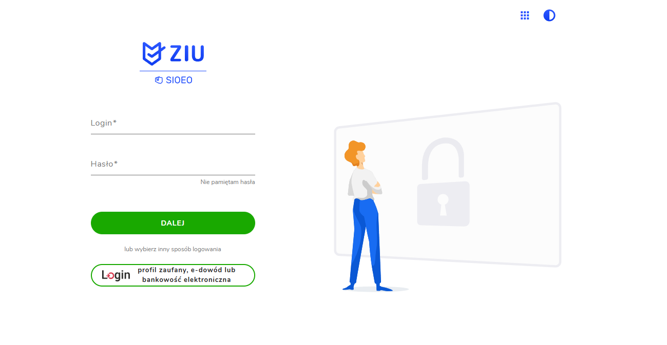 ZIU – Zintegrowany Interfejs Użytkownika, rządowy internetowy serwis dla uczniów i maturzystów zdających egzaminy