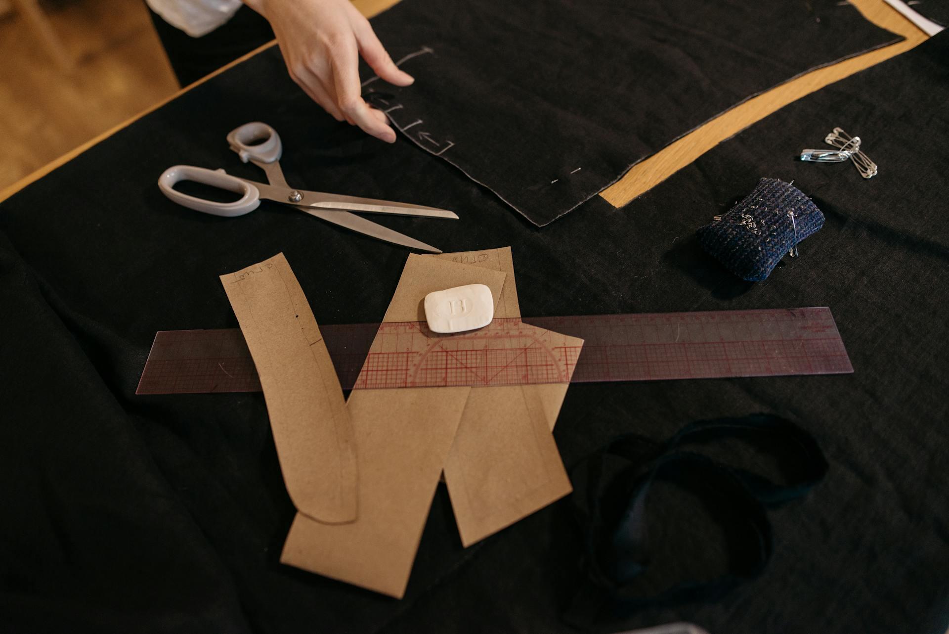 materiais de marcação de costura