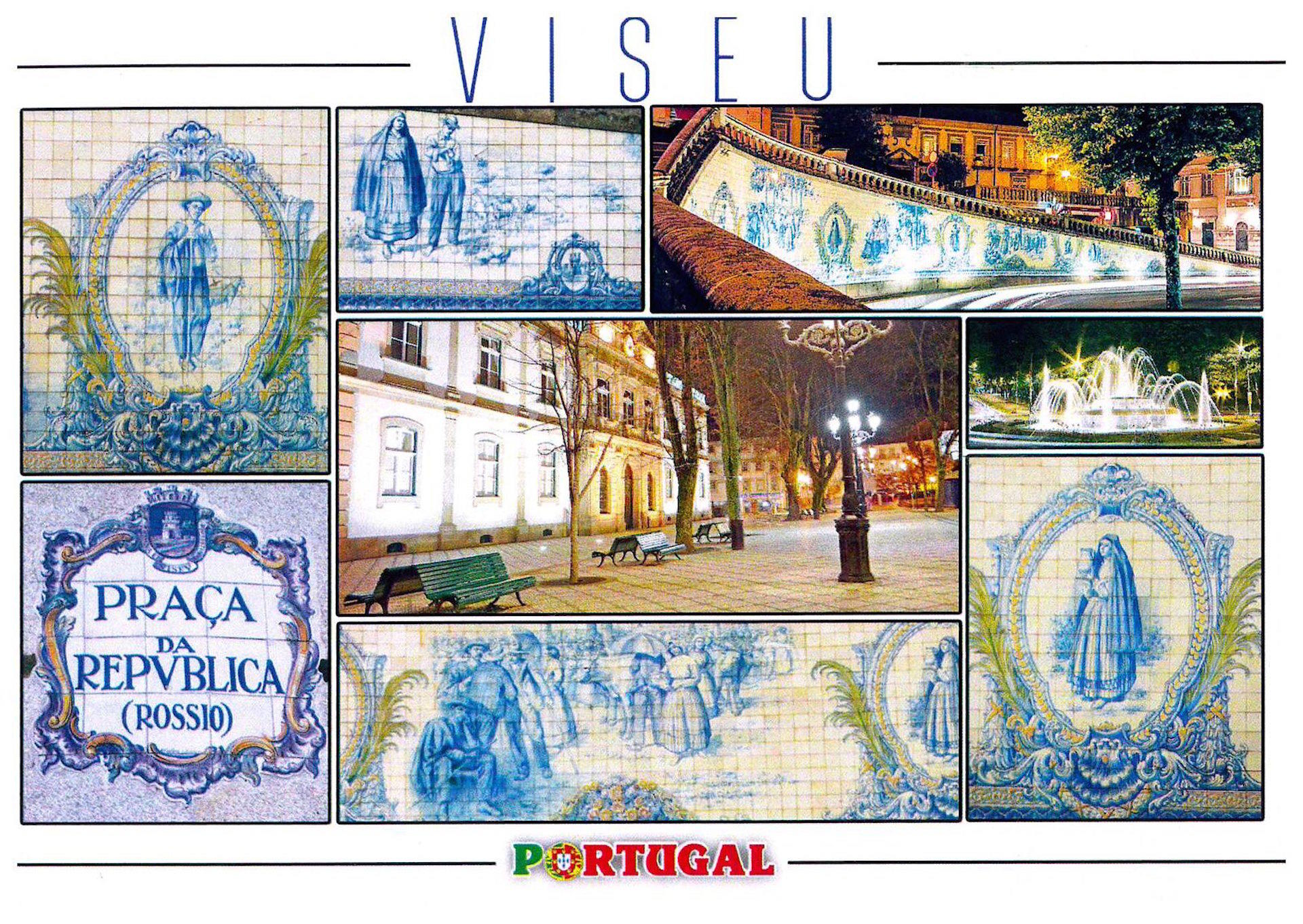 Um postal da cidade de Viseu