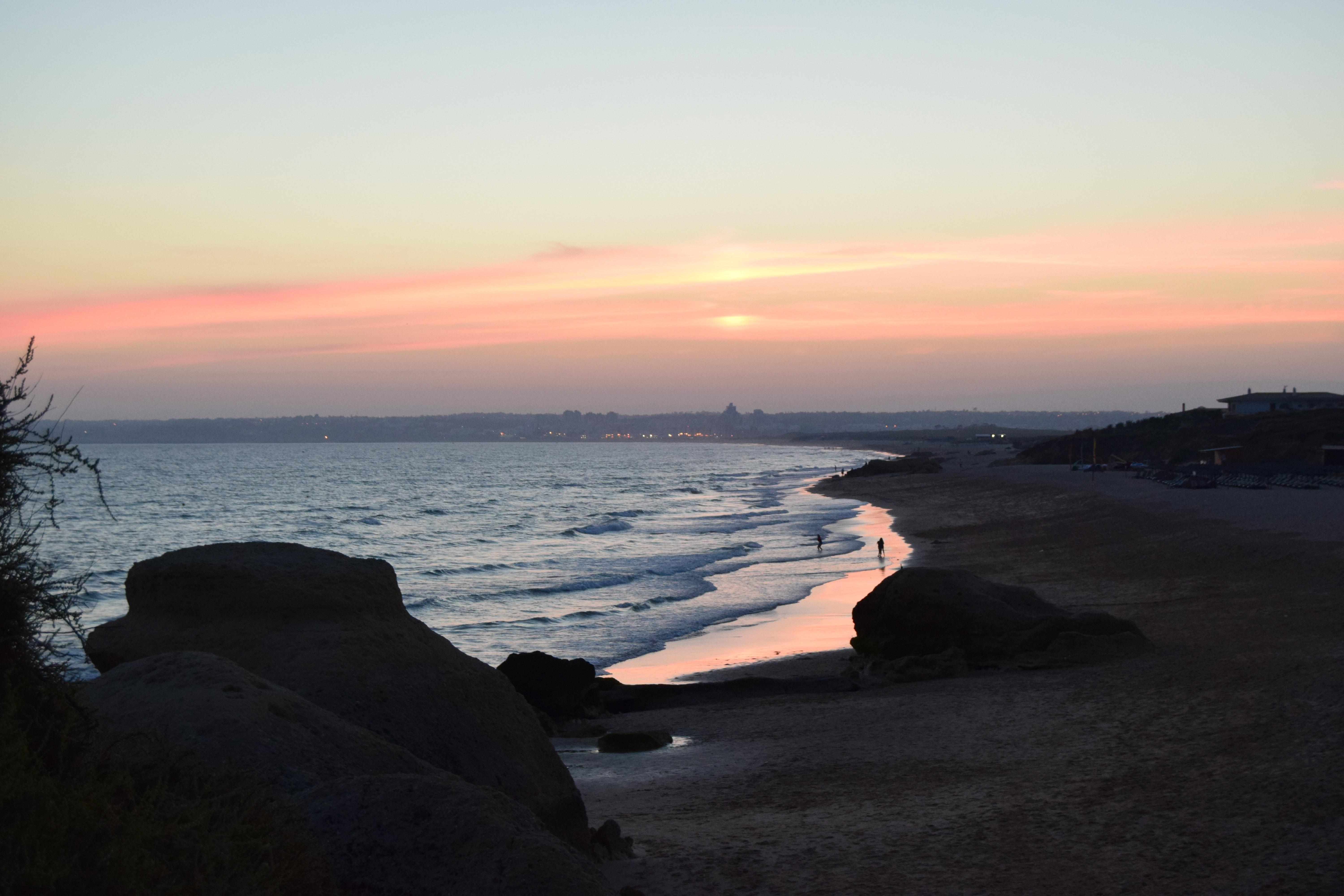 Paisagem e pôr do sol