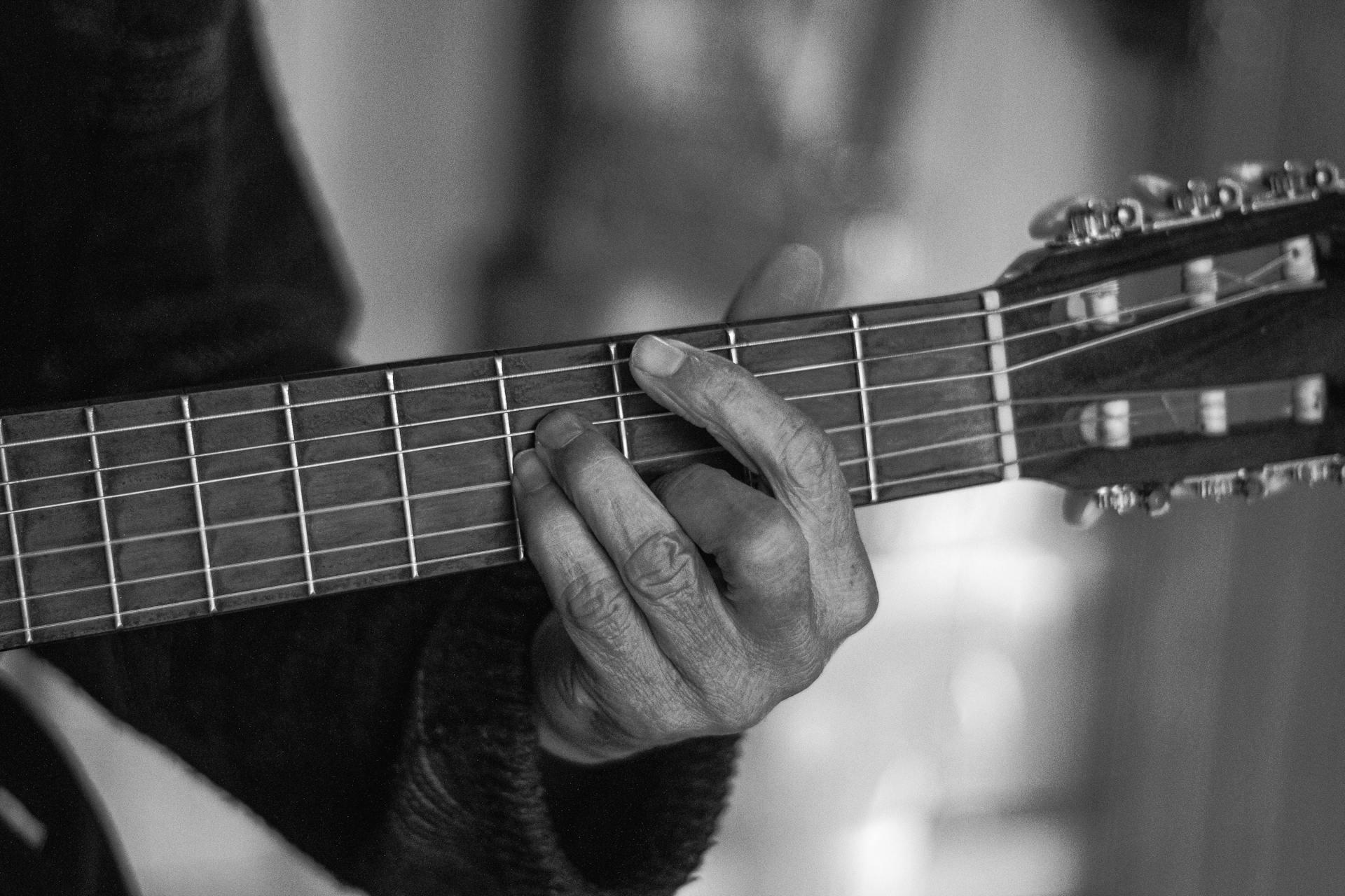 braço de uma guitarra