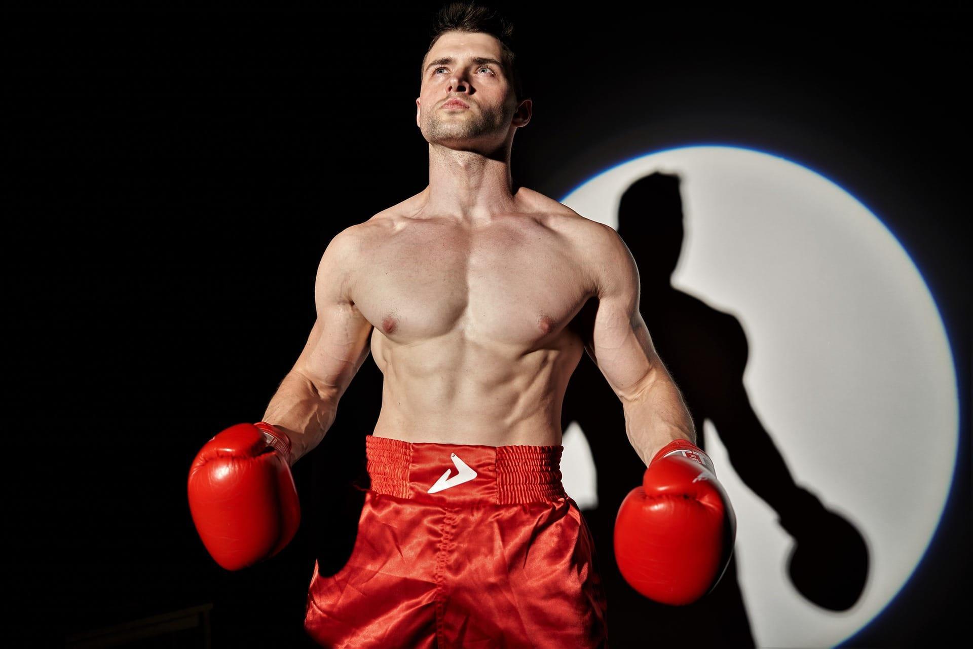 Boxe e corpo mais musculoso