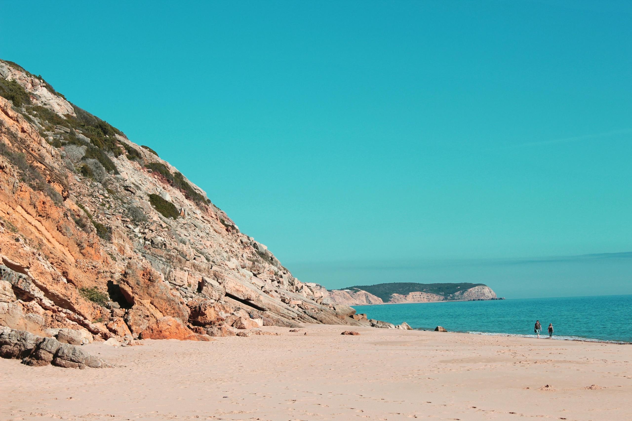 Paisagem de uma praia