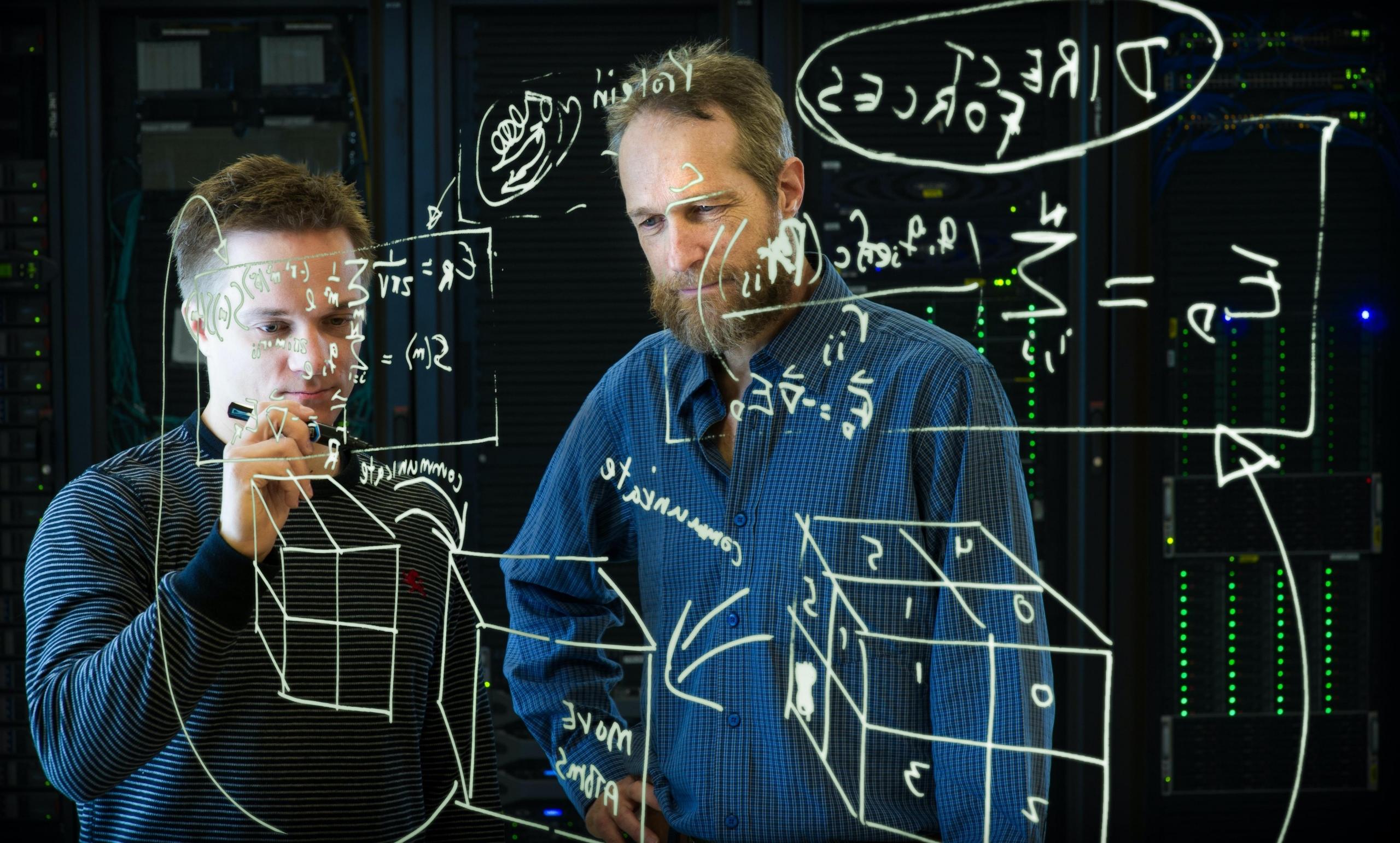Professor e aluno perante problema de matemática